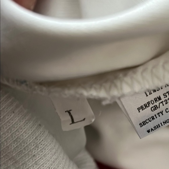 Women's White Heart Emoji Jogger Sweatpants L Pink Happy Face Print Cute Comfy - Picture 10 of 10